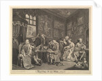 Marriage A-la-Mode, Plate I, April 1, 1745 by Gérard Jean-Baptiste Scotin