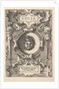 Bust of Sol surrounded by strapwork, from the series 'Deorum dearumque,' a set of images o…, 1573 by Gerard van Groeningen/Johannes van Doetecum I/Lucas van Doetecum