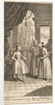 Gulliver Presented to the Queen of Babilary, Frontispiece to 'The Travels of Mr. …, February 1730 by Gerard Vandergucht
