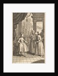 Gulliver Presented to the Queen of Babilary, Frontispiece to 'The Travels of Mr. …, February 1730 by Gerard Vandergucht