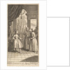 Gulliver Presented to the Queen of Babilary, Frontispiece to 'The Travels of Mr. …, February 1730 by Gerard Vandergucht