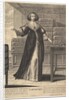 Arithmetic: a young woman standing at a table, holding a sheet with inscribed numbers i…, 1633-35 by Gilles Rousselet