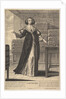 Arithmetic: a young woman standing at a table, holding a sheet with inscribed numbers i…, 1633-35 by Gilles Rousselet