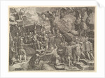 Sinon Deceiving the Trojans, mid-1540's by Giorgio Ghisi