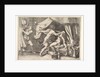 Tarquin attacking Lucretia, a servant at left witnessing the scene, ca. 1540 by Giorgio Ghisi