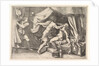 Tarquin attacking Lucretia, a servant at left witnessing the scene, ca. 1540 by Giorgio Ghisi