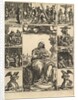 The Virgin of Sorrows; an image of the Virgin Mary surrounded by nine vignettes depict…, ca. 1575 by Giorgio Ghisi