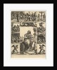 The Virgin of Sorrows; an image of the Virgin Mary surrounded by nine vignettes depict…, ca. 1575 by Giorgio Ghisi