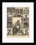 The Virgin of Sorrows; an image of the Virgin Mary surrounded by nine vignettes depict…, ca. 1575 by Giorgio Ghisi