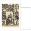 The Virgin of Sorrows; an image of the Virgin Mary surrounded by nine vignettes depict…, ca. 1575 by Giorgio Ghisi