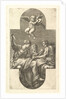 Three Muses and a Putto with Cymbals, a cruciform composition, from a series of eight com…, 1560s by Giorgio Ghisi