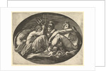 Pluto, Neptune, Minerva and Apollo, from a series of eight compositions after Francesco P…, 1560s by Giorgio Ghisi