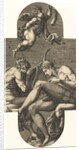 Apollo, Pan, and a putto blowing a horn, from a series of eight compositions after France…, 1560s by Giorgio Ghisi