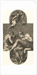 Apollo, Pan, and a putto blowing a horn, from a series of eight compositions after France…, 1560s by Giorgio Ghisi