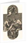 Apollo, Pan, and a putto blowing a horn, from a series of eight compositions after France…, 1560s by Giorgio Ghisi