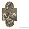 Apollo, Pan, and a putto blowing a horn, from a series of eight compositions after France…, 1560s by Giorgio Ghisi