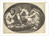 Hercules, Bacchus, Pan, and Saturn, from a series of eight compositions after Francesco P…, 1560s by Giorgio Ghisi