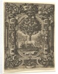 Emblem of Lucrezia Gonzaga, before 1566 by Giorgio Ghisi
