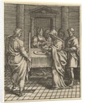 Virgin of Sorrows: The Presentation in the Temple; one of nine surrounding compartments…, by 1575 by Giorgio Ghisi