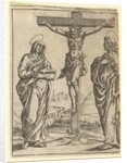 The Virgin of Sorrows: The Crucifixion; one of nine surrounding compartments from the V…, by 1575 by Giorgio Ghisi