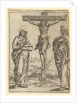 The Virgin of Sorrows: The Crucifixion; one of nine surrounding compartments from the V…, by 1575 by Giorgio Ghisi