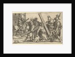 The Virgin of Sorrows: Christ Bearing the Cross; one of nine surrounding compartments f…, by 1575 by Giorgio Ghisi