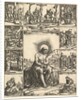 The Man of Sorrows; an image of Christ surrounded by nine vignettes depicting scenes of…, by 1575 by Giorgio Ghisi