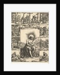 The Man of Sorrows; an image of Christ surrounded by nine vignettes depicting scenes of…, by 1575 by Giorgio Ghisi