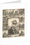 The Man of Sorrows; an image of Christ surrounded by nine vignettes depicting scenes of…, by 1575 by Giorgio Ghisi