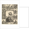 The Man of Sorrows; an image of Christ surrounded by nine vignettes depicting scenes of…, by 1575 by Giorgio Ghisi
