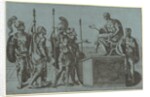 Roman Soldiers Before an Emperor, before 1540 by Giorgio Ghisi