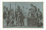 Roman Soldiers Before an Emperor, before 1540 by Giorgio Ghisi