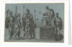 Roman Soldiers Before an Emperor, before 1540 by Giorgio Ghisi