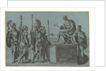 Roman Soldiers Before an Emperor, before 1540 by Giorgio Ghisi