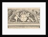Titeplate to series of prints after Poloidoro, title on a shield supported by two putti, 1658 by Giovanni Battista Galestruzzi
