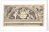 Titeplate to series of prints after Poloidoro, title on a shield supported by two putti, 1658 by Giovanni Battista Galestruzzi