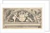 Titeplate to series of prints after Poloidoro, title on a shield supported by two putti, 1658 by Giovanni Battista Galestruzzi