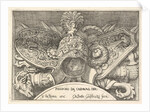 Plate 3: trophies of Roman arms from decorations above the windows on the second floor of …, 1656 by Giovanni Battista Galestruzzi