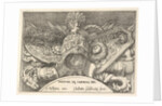 Plate 3: trophies of Roman arms from decorations above the windows on the second floor of …, 1656 by Giovanni Battista Galestruzzi