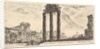 Plate 10: Ruins of the Temple of Jupiter Stator. 1. Temple of …, ca. 1748 by Giovanni Battista Piranesi