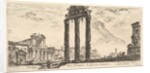 Plate 10: Ruins of the Temple of Jupiter Stator. 1. Temple of …, ca. 1748 by Giovanni Battista Piranesi