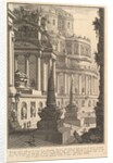 Ancient mausoleum erected for the ashes of a Roman Empero by Giovanni Battista Piranesi