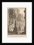 Ancient mausoleum erected for the ashes of a Roman Empero by Giovanni Battista Piranesi