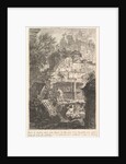 Ruins of an ancient tomb in front of ruins of an ancient aqueduc by Giovanni Battista Piranesi