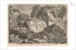 Ancient Altar on which sacrifices were performed in antiquity, surrounded by other rui…, ca. 1750 by Giovanni Battista Piranesi