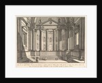Colonnaded hall according to the custom of the ancient Romans, and niches adorned with…, ca. 1750 by Giovanni Battista Piranesi
