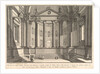 Colonnaded hall according to the custom of the ancient Romans, and niches adorned with…, ca. 1750 by Giovanni Battista Piranesi