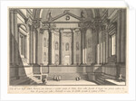 Colonnaded hall according to the custom of the ancient Romans, and niches adorned with…, ca. 1750 by Giovanni Battista Piranesi