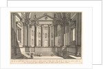 Colonnaded hall according to the custom of the ancient Romans, and niches adorned with…, ca. 1750 by Giovanni Battista Piranesi