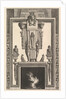 Chimneypiece in the Egyptian style: Mummy superimposed on a large caryatid above the linte…, 1769 by Giovanni Battista Piranesi